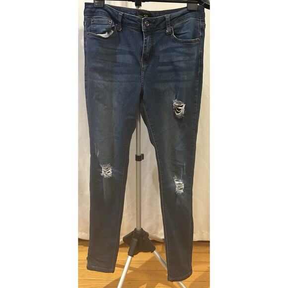 Hammer Jeans Womens Distressed Skinny Size 9 Blue Denim - Picture 1 of 3